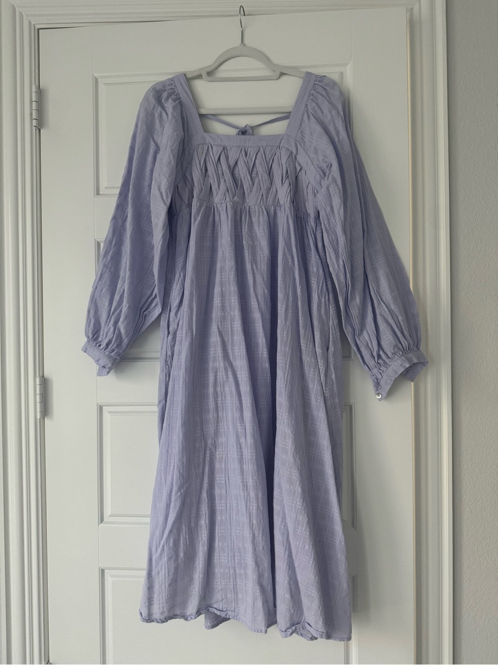 Pinkblush Maternity Lavender Smocked Midi Dress